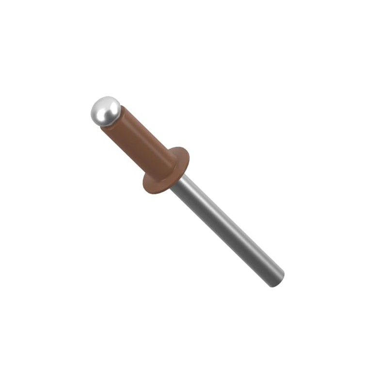 4mm x 8mm Fawn Brown Painted Colour Blind Pop Rivet
