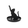 Balvi Feline Ring Holder Black Colour Cat Shape Metal