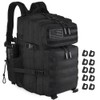 R.SASR Black Tactical Backpack, Military Backpack, Molle Backpack (Black-2.0)