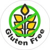 144 Gluten Free Stickers - Green - 30mm Glossy Food