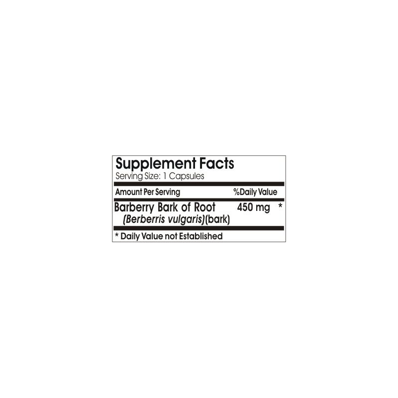 Barberry Bark of Root 450mg // 180 Capsules // Pure