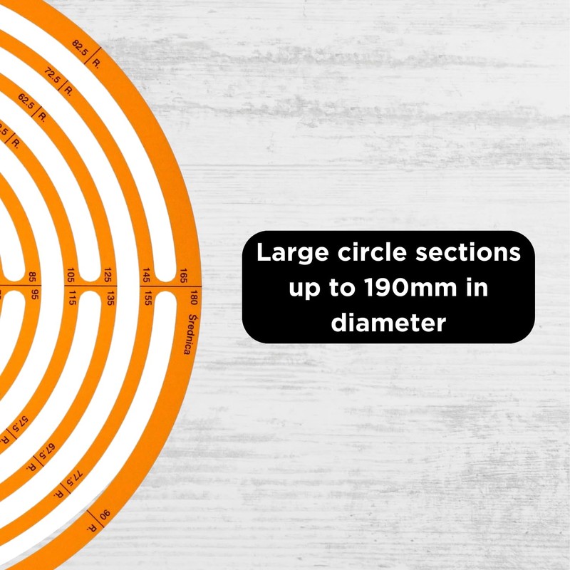 Leniar Technical Drawing Template - Circle Template for Precise Technical