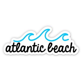 Squiddy Atlantic Beach - Vinyl Sticker Decal for Phone, Laptop, Water Bottle (2.5" Wide)