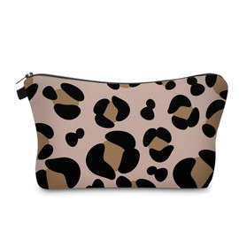Cute Travel Makeup Bag Cosmetic Bag Small Pouch Gift for Women (Big Leopard)