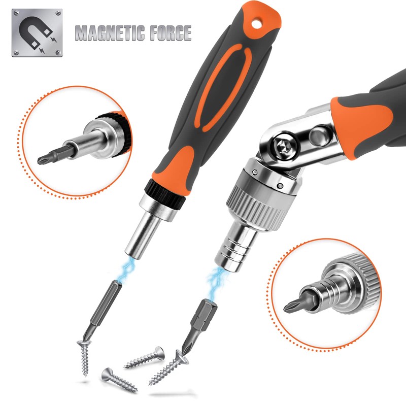 BTEC Ratcheting Screwdriver Set 68 in 1 Socket Set &
