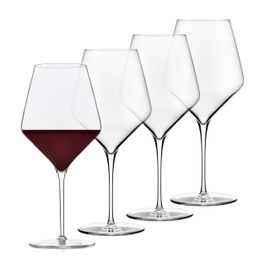 Libbey Signature Red Wine Glasses Set of 4, Seamless 24 Oz Wine Glasses for Cabernet, Merlot, and More, Stemmed Wine Glasses for All Occasions