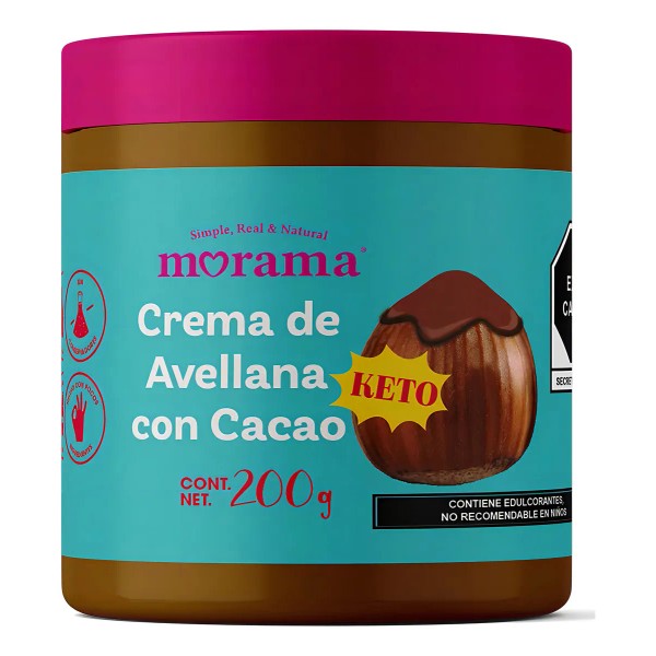 Crema Morama de Avellana con Cacao Keto 200g - Producto