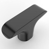 Amerdeco 10 Pack Matte Black Cabinet Knobs 2 Inch(50MM) Kitchen