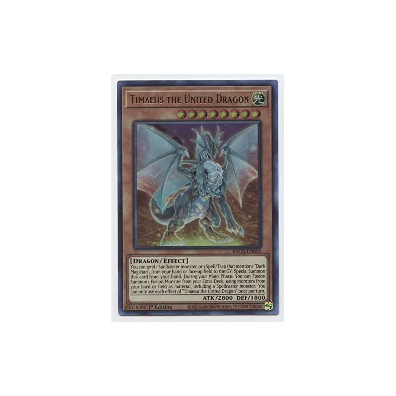 Timaeus The United Dragon - BACH-EN003 - Ultra Rare -