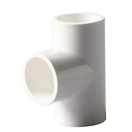 Rainbow Dream 1 Inch PVC Tee Pipe Fitting Adapter (Socket x Socket x Socket) - 10 Pack, White