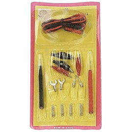ARTESIA TOOL 15 Piece Terminal Repair Kit | Color-Coded Red & Black | Essential for DIY Repairs & Testing | Includes Wires, Metal Fittings & Vinyl Wrapped Clips