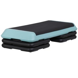 Venbytech for Fitness Aerobic Step 43''Cardio Exercise Stepper Adjust 4" - 8" Home Gym Green