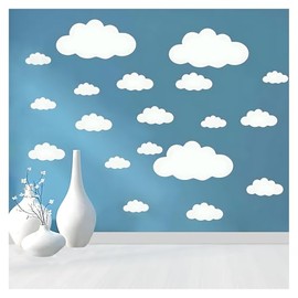 Calcomanías de nubes grandes para pared removibles DIY grandes adhesivas de vinilo autoadhesivas para sala de estar guardería niños bebé niños niñas dormitorio decoración del hogar arte mural Dec