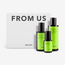 graphene Graphen FROM US Calming Green Skin Care Gift Set (Lotion 150ml + Skin 180ml + Serum 50ml) / 그라펜 FROM US 카밍 그린 스킨 케어 선물 세트 (로션150ml+스킨180ml+세럼50ml)