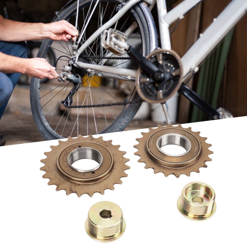 Bike Freewheel Adapter Iron with 22T 24T Freewheel Left Right