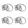 JVHLOV 4 Pcs 30mm x 35mm Tie Ring on Plate,