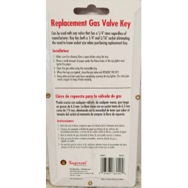 Universal IMPERIAL 3" Universal Gas Valve Key CH0047 for 1/4" & 5/16" Sockets FREE SHIP!