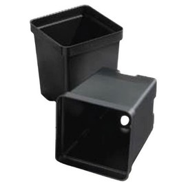 T.O. Plastics Square Pot, 4.5 Inches Deep - Bundle of 300