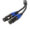 1 Male to 2 Female XLR Y Splitter Micrphone Cable,(11.8