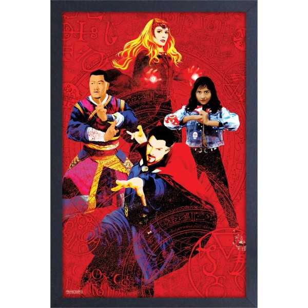 DOCTOR STRANGE IN THE MULTIVERSE OF MADNESS GROUP 12x18 FRAMED