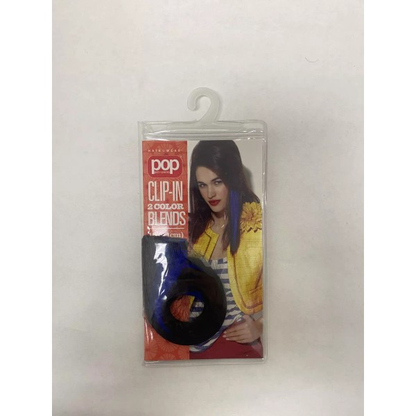 I/M Hair U Wear POP Clip-in 2 Color Blends Blue/Black