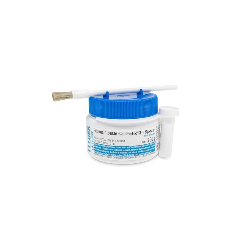 by Felder Lead-Free Fitting Soldering Paste Cu-Rofix 3-Special Sn97Cu3 for