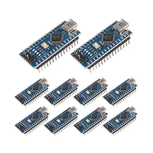 AITRIP 10PCS for Nano V3.0 ATmega328P Nano Board CH340 5V