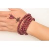 anzhongli Mala Beads Bracelet 108 8mm Prayer Beads Meditation Sandalwood
