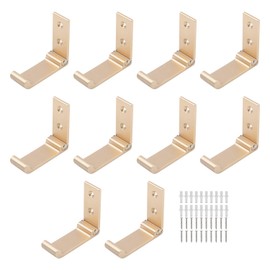 Pxyelec Foldable Wall Hook Aluminium Alloy Headphone Holder Coat Hook Creative Coat Hook for Kitchen Bathroom Bedroom Pack of 10