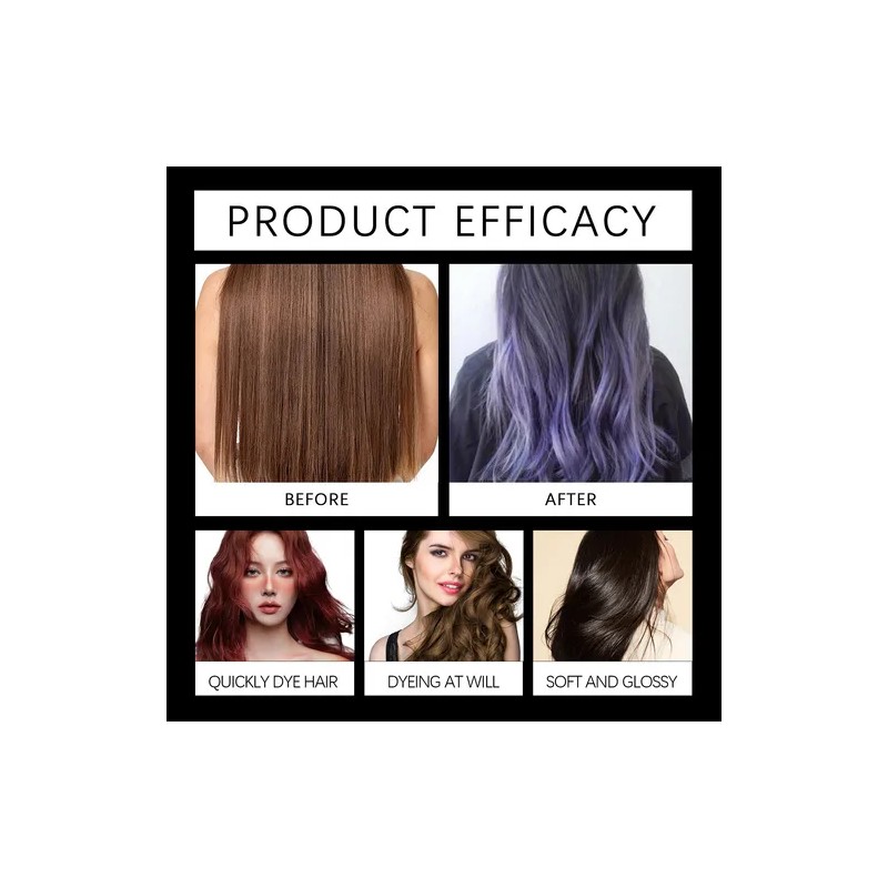 Champú De Tinte Instantáneo De Cuidado Del Cabello Polar