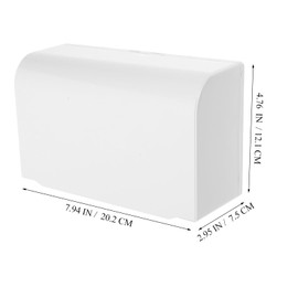 Housoutil 2-Gang Waterproof Outlet Cover, Outdoor Plug Cover, Flip Weatherproof Outlet Cover, Adhesive Outdoor Receptacle Cover, Receptacle Protector for for Home Improvement, 86 Type White