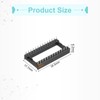 sourcing map 17Pcs DIP IC Chip Socket Adapter 15.24mm Row