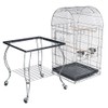 Mcage New 20-Inch Open Play Top Parrot Cage with Stainless