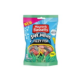 Maynards Bassetts Fizzy Fish Soft Jellies, 160g