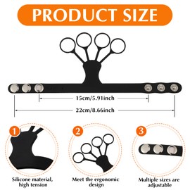 Haull 6 Pieces Basketball Shooting Aid Flickglove Basketball Training Equipment Trainer for Improving Shot and Power Stretchy Silicone Glove for Ball Sports