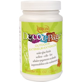 Americana Decou-Page Glue Widemouth Jar-8oz Outdoor
