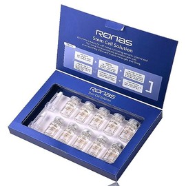 Ronas Solución de células madre 5 ml 10vial. Fórmula antienvejecimiento avanzada. La mejor solución antienvejecimiento. Las células madre vegetales rejuvenecen tu piel. Con microagujas, Dermapen, MTS. Beauty Salon de Corea.