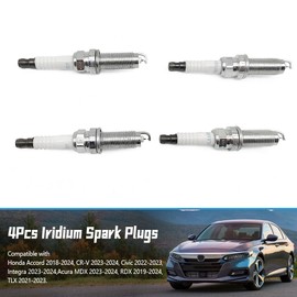 GOLACOD Iridium Spark Plugs (4 Pack) - Fit for Honda Accord CR-V Civic Acura MDX RDX TLX 2018-2024, Replace 12290-6A0-A01, 92411, DILKAR8P8SY