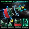 Focos LED H7 Faros Kit Conversión para Auto Delanteros, 30000LM