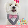 KOOLMOX Dog Tuxedo Pink Bow, Dog Tuxedo Bow Tie Collar,