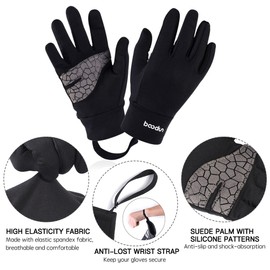 Cycle Gloves for Kids Anti-Slip Full Finger Outdoor Bike Riding Gloves Touch Screen Bicycle Gloves 4-12 Years