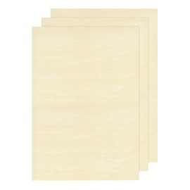 MECCANIXITY 3pcs Basswood Sheet 18 x 12 x 1/4 Inch Unfinished Wood Boards Plywood for Crafts Laser Cutting with Smooth Surfaces