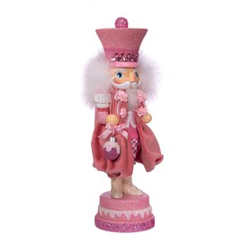 Kurt S. Adler 15-Inch Hollywood Pink Sweet Soldier Nutcracker, Multi