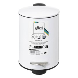 5five - Metal Bin Soft Close 3 L Colorama White