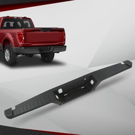 CROSSDESIGN Rear Bumper Top Step Pad Cover w/Tow & Park Aid Compatible with all Ford F150 2015-2020 with Trailer Tow Package and Rear Park Aid Sensor Holes (Sensors not Included).