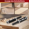 Trvoxviq Reversible Plates Flush Cutter 12 mm Shank, Flush Cutter