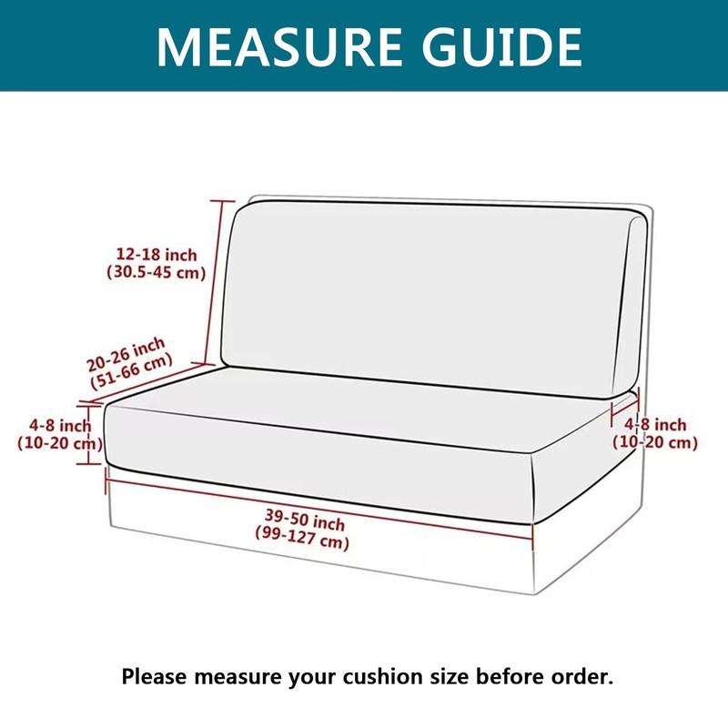 KRFOONN RV Dinette Cushion Covers Stretch Camper Cushions Cover Replacement