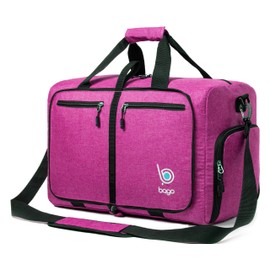 bago Holdall Bags for Men & Women - 40L Spacious Holdall Bag with Shoe Compartment - Save Time & Travel The World in Style & Convenience - Durable, Lightweight & Foldable Duffle Bag (SnowPink)