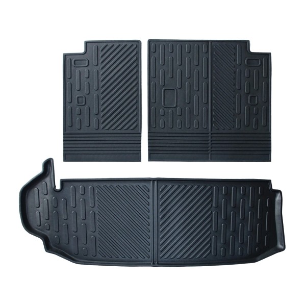 unbranded For 2020-2024 Toyota Highlander Rear Seat Back Floor Mats