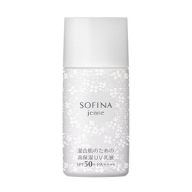 Sofina Genne SPF 50+ PA++++ High Moisturizing UV Emulsion for Mixed Skin, Single Item